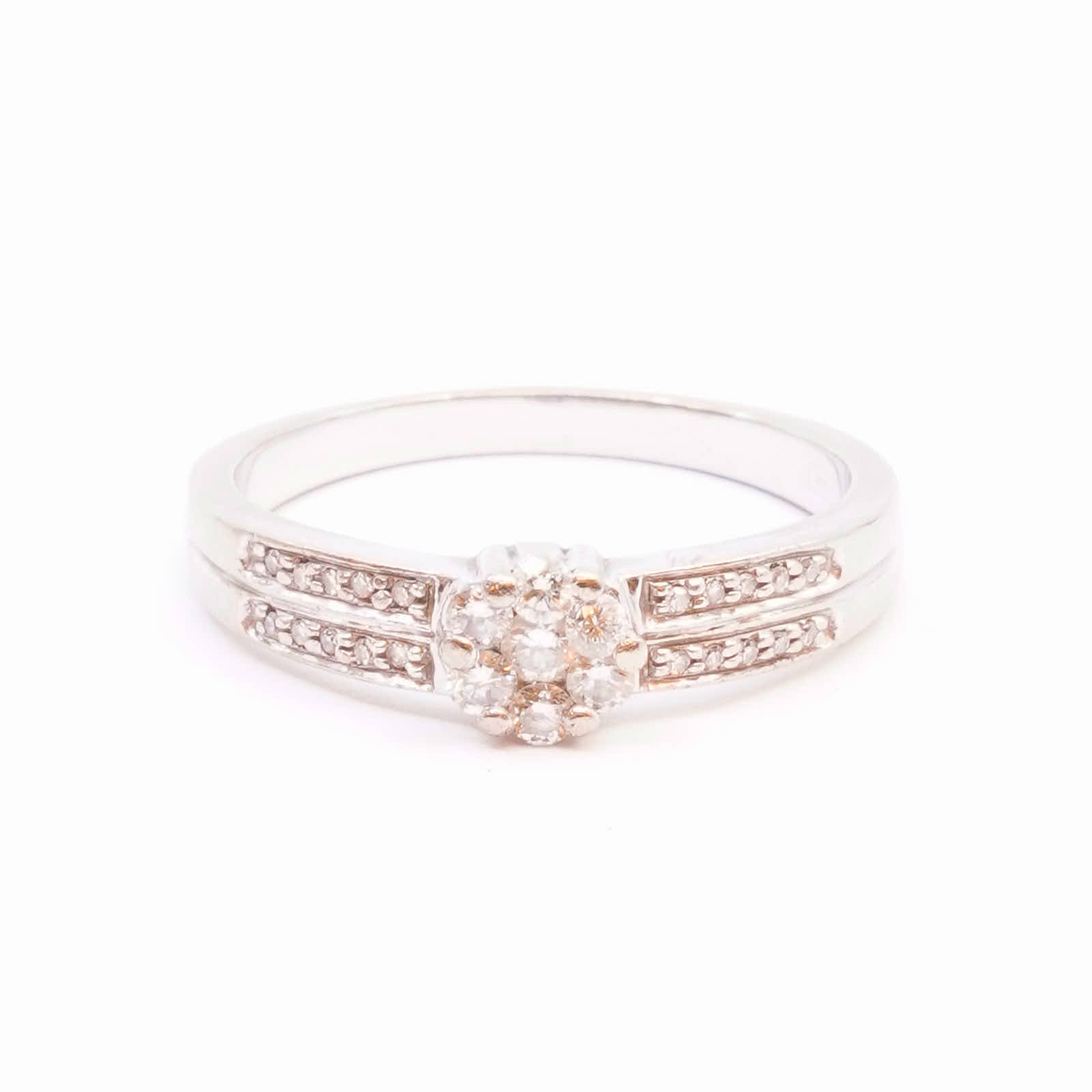 Ring Vitguld 18K