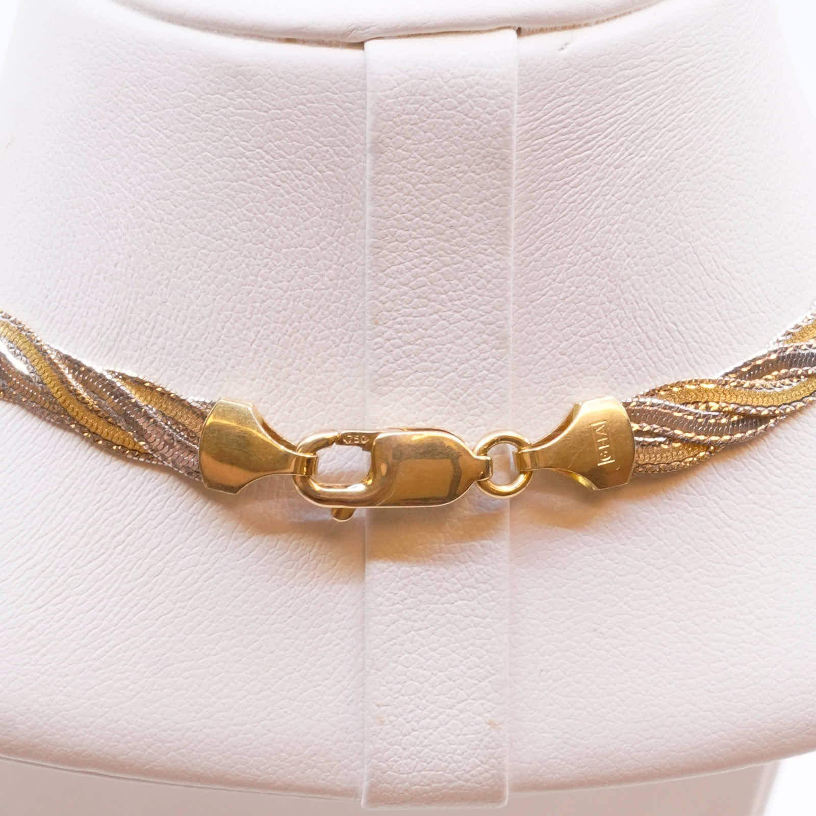 Collier tvåfärgat Guld