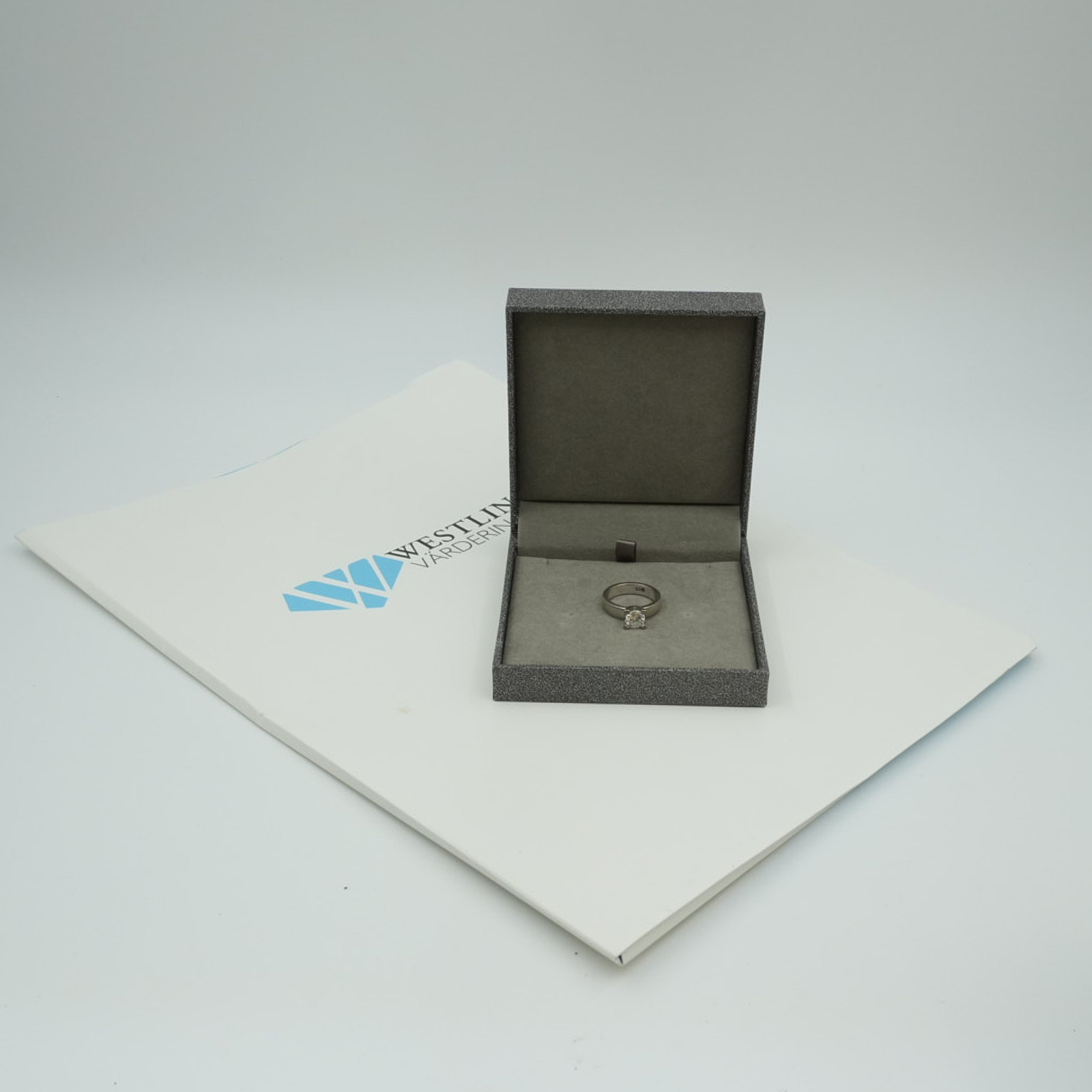 Ring vitguld 18K