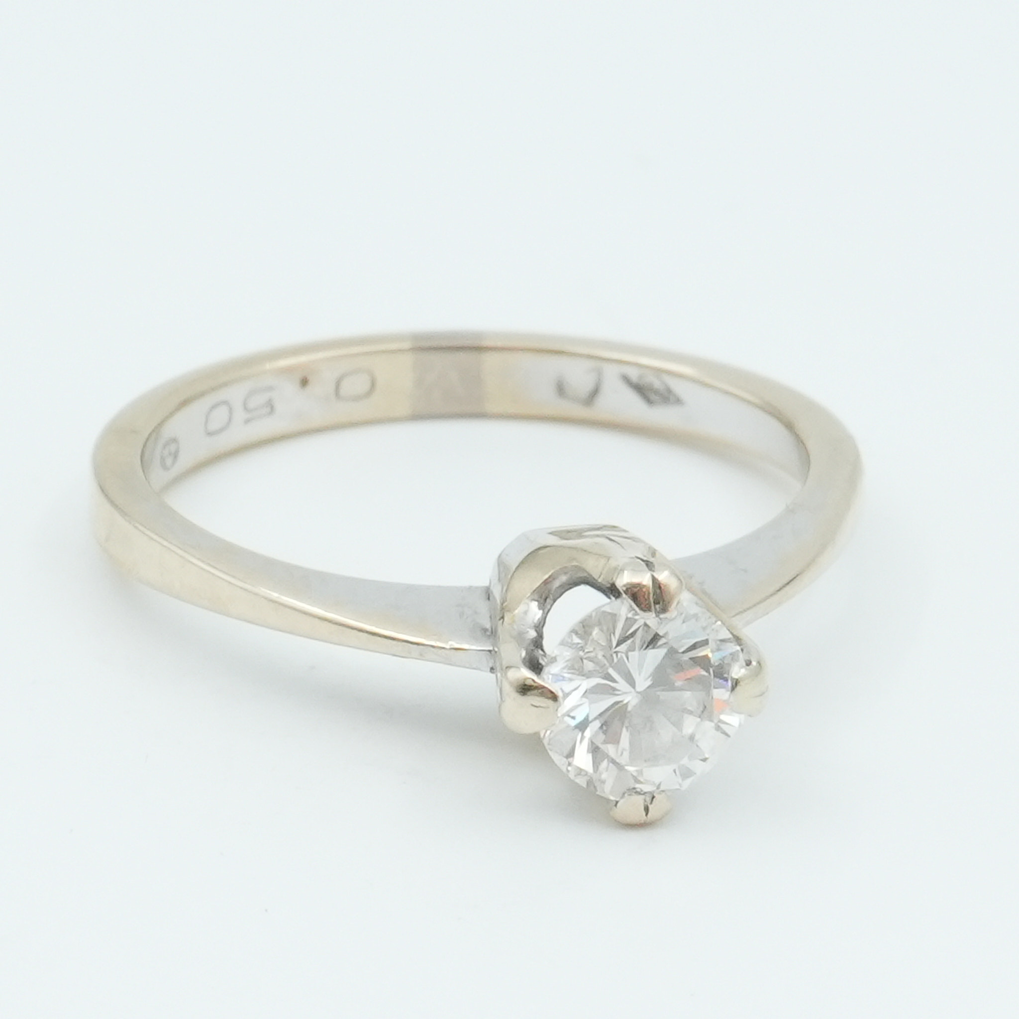 Ring Vitguld 18K