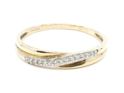 Ring Guld 18K Ø17,0 med diamanter