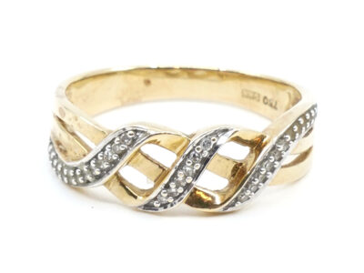 Ring Guld 18K Ø16,5 med diamanter