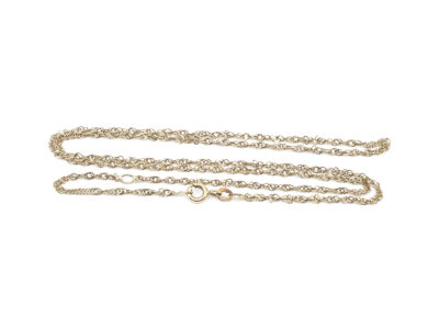 Halskedja Singapore Guld 18K 2,3g L 45,0-50,0cm B 1mm