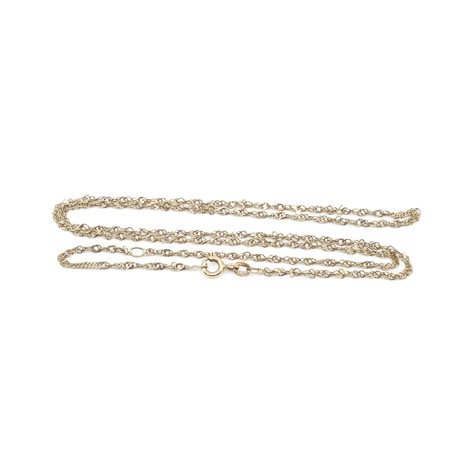 Halskedja Singapore Guld 18K 2,3g L 45,0-50,0cm B 1mm