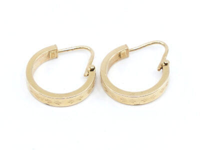 Örhängen Creoler Guld 18K H16mm D 13mm