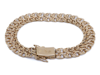 Armband tvåradig Bismarck 18K 19,5cm