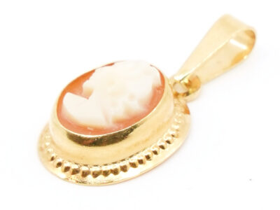 Hänge/berlock Camé Guld 18K