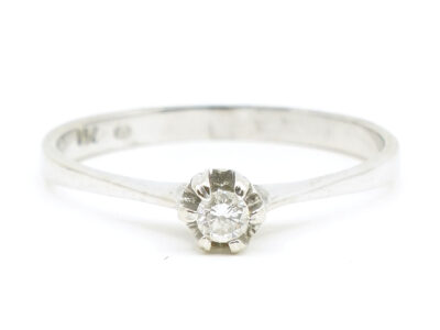Ring Vitguld 18K