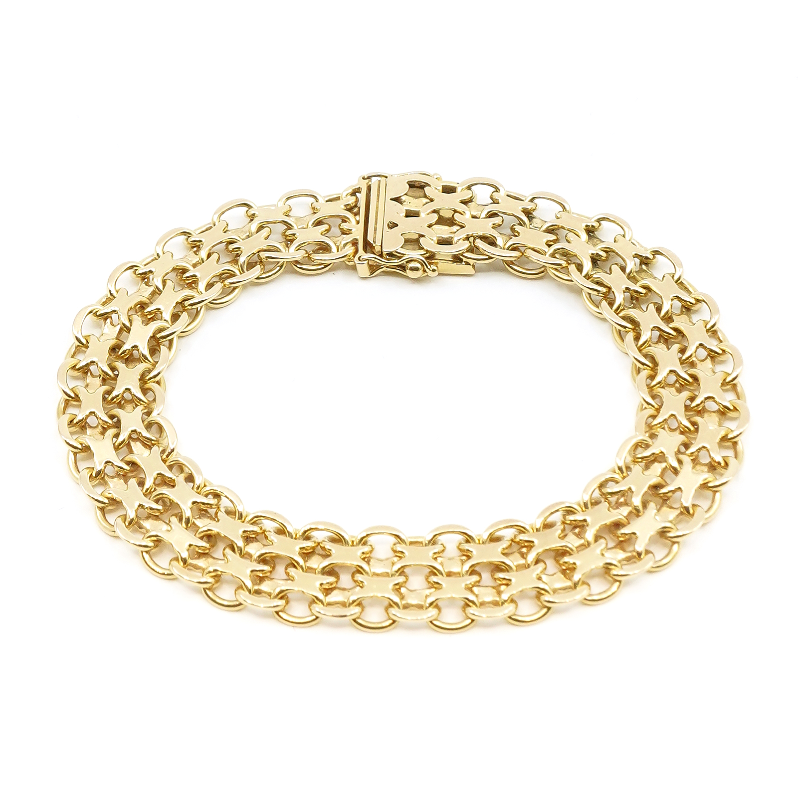 Armband X-länk Guld 18K