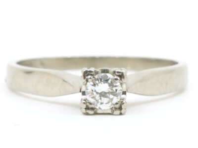 Ring Vitguld 18K