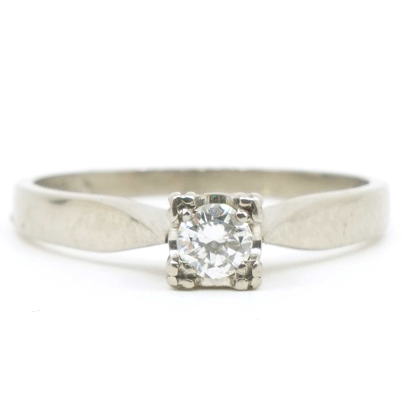 Ring Vitguld 18K