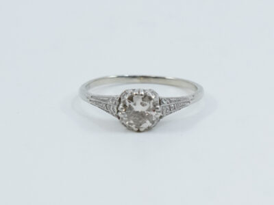 Ring vitguld 18K