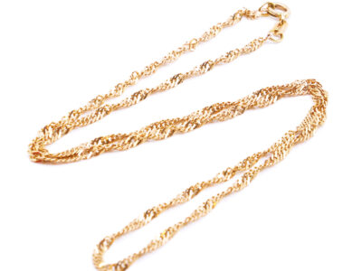 Halskedja Singapore 18K 45,5cm