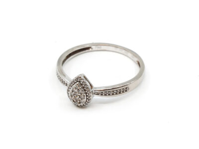 Ring Vitguld 18K Med diamanter