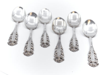Kaffeskedar 6 st "Aristokrat" silver - S830