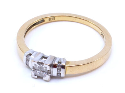 Ring med diamanter 18K Ø19½