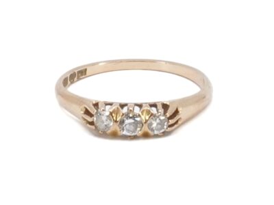 Ring med diamanter 18K Ø17