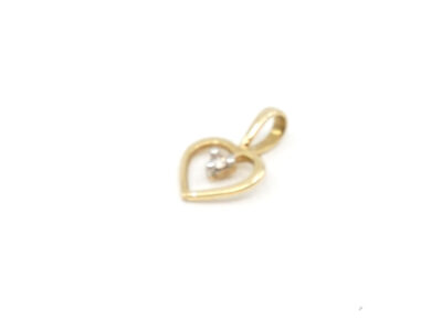 Hänge/berlock Hjärta Guld 18K Med diamant