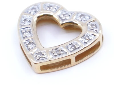 Hänge "hjärta" med diamanter 18K