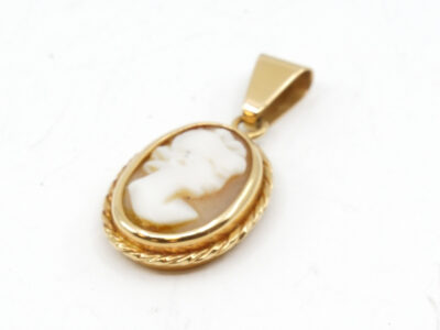 Hänge/berlock Camé Guld 18K