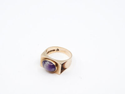 Ring Guld 14K Med Lila sten