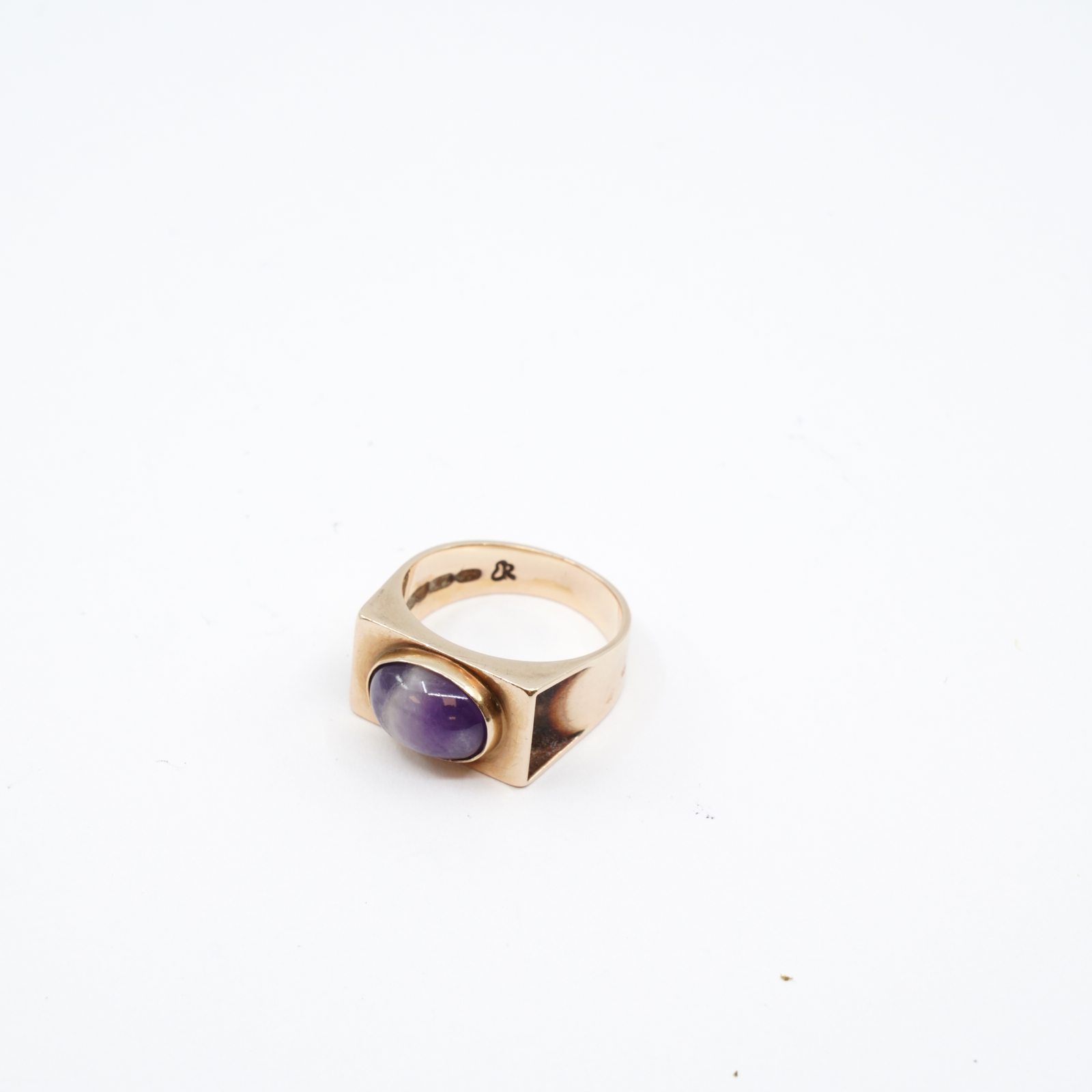Ring Guld 14K Med Lila sten
