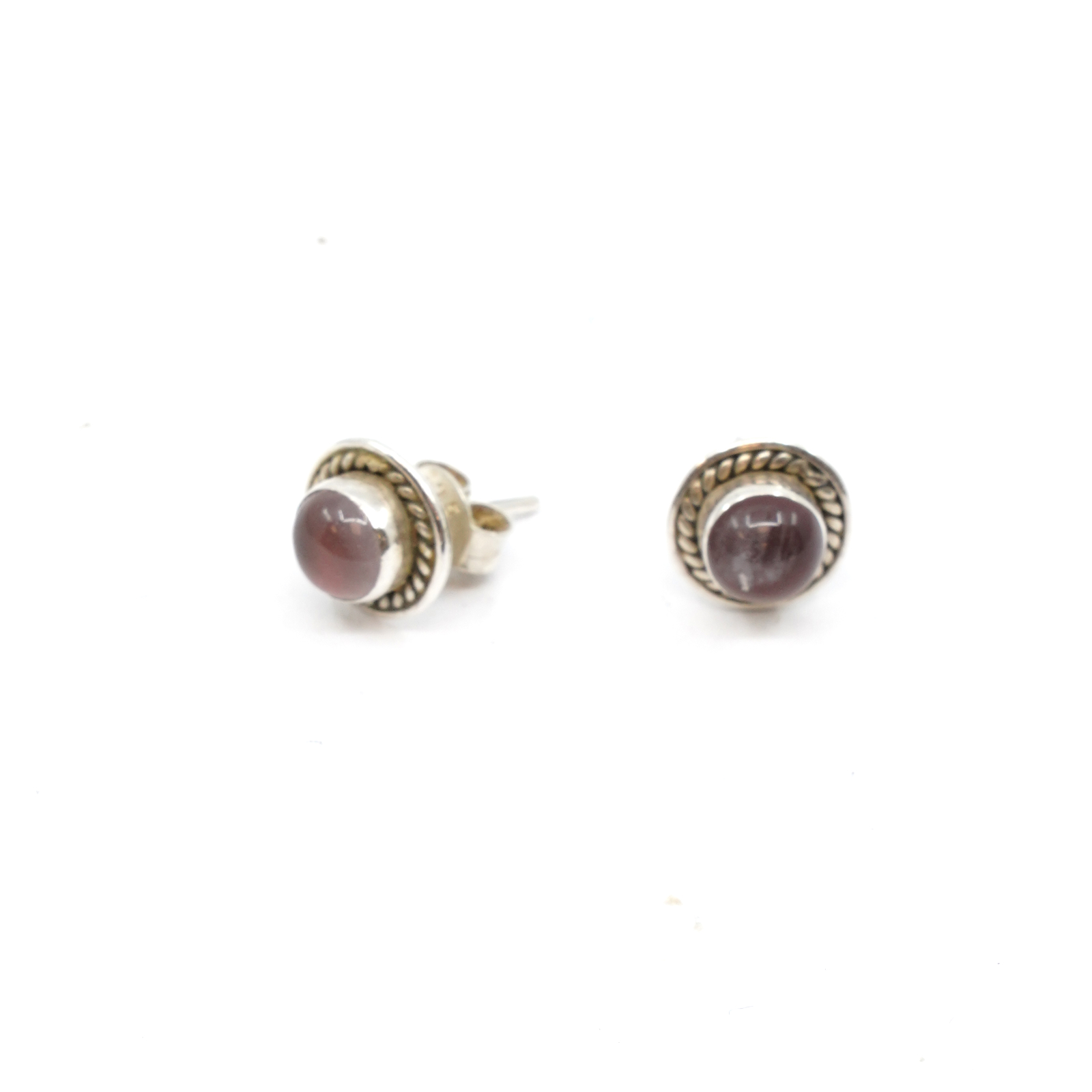 Örhängen Silver S925 Med rosa stenar