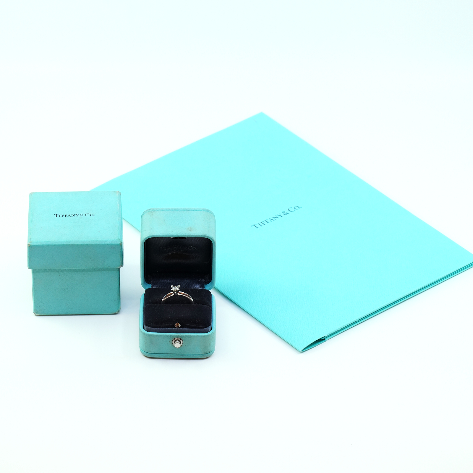 1 Ring Platina Tiffany & Co. Diamant 1x0,38ct