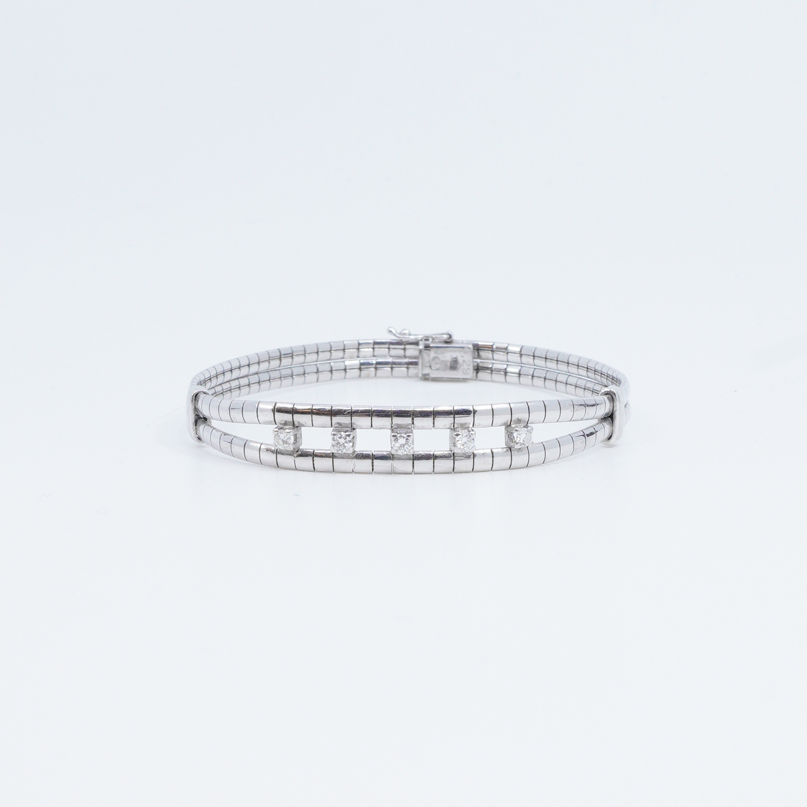 Armband Vitguld