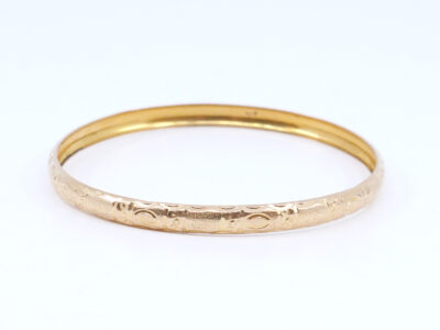 Armring 21K 5,2g Diameter 6,3cm bredd 5,2mm