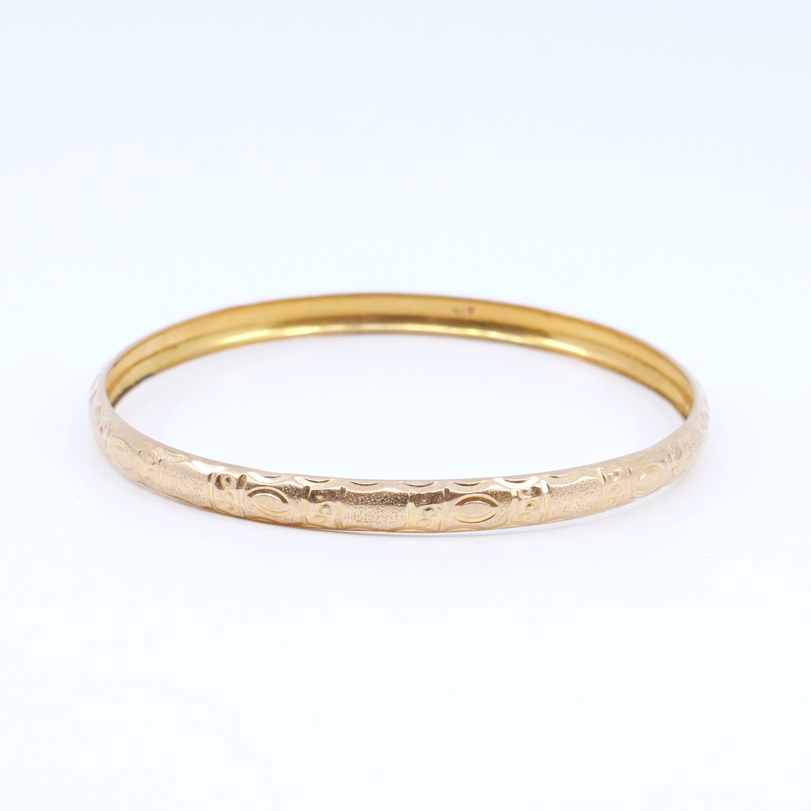 Armring 21K 5,2g Diameter 6,3cm bredd 5,2mm