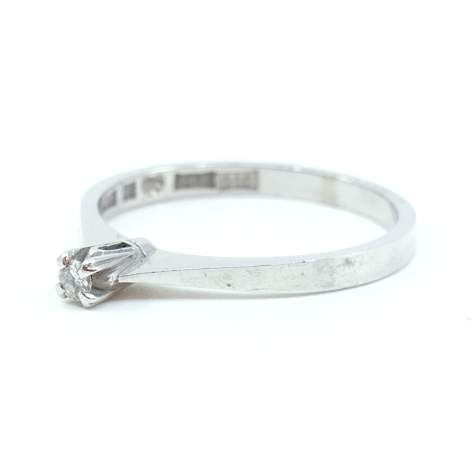 Ring Vitguld 18K