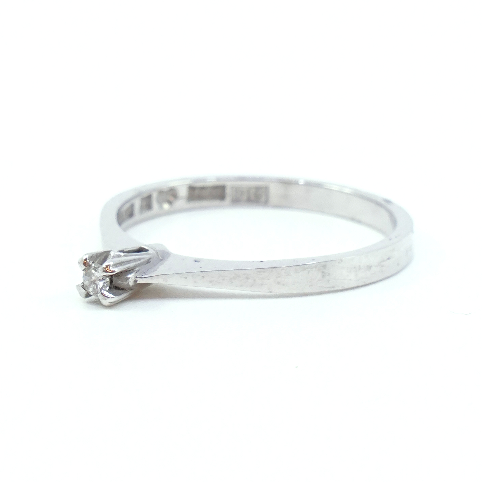 Ring Vitguld 18K