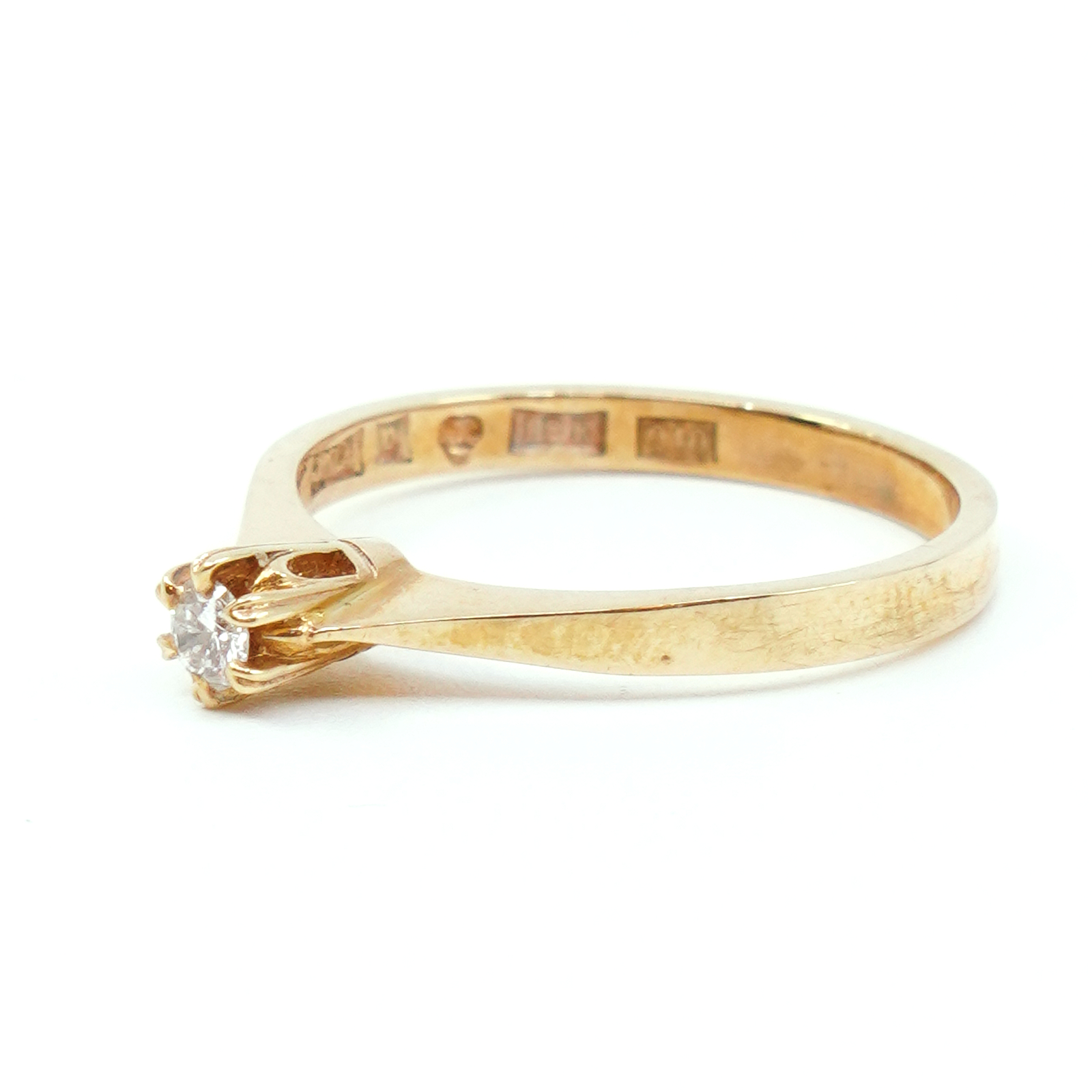 Ring Guld 18K med diamant