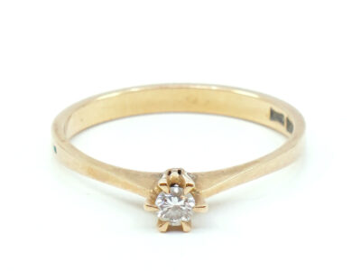 Ring Guld 18K med diamant