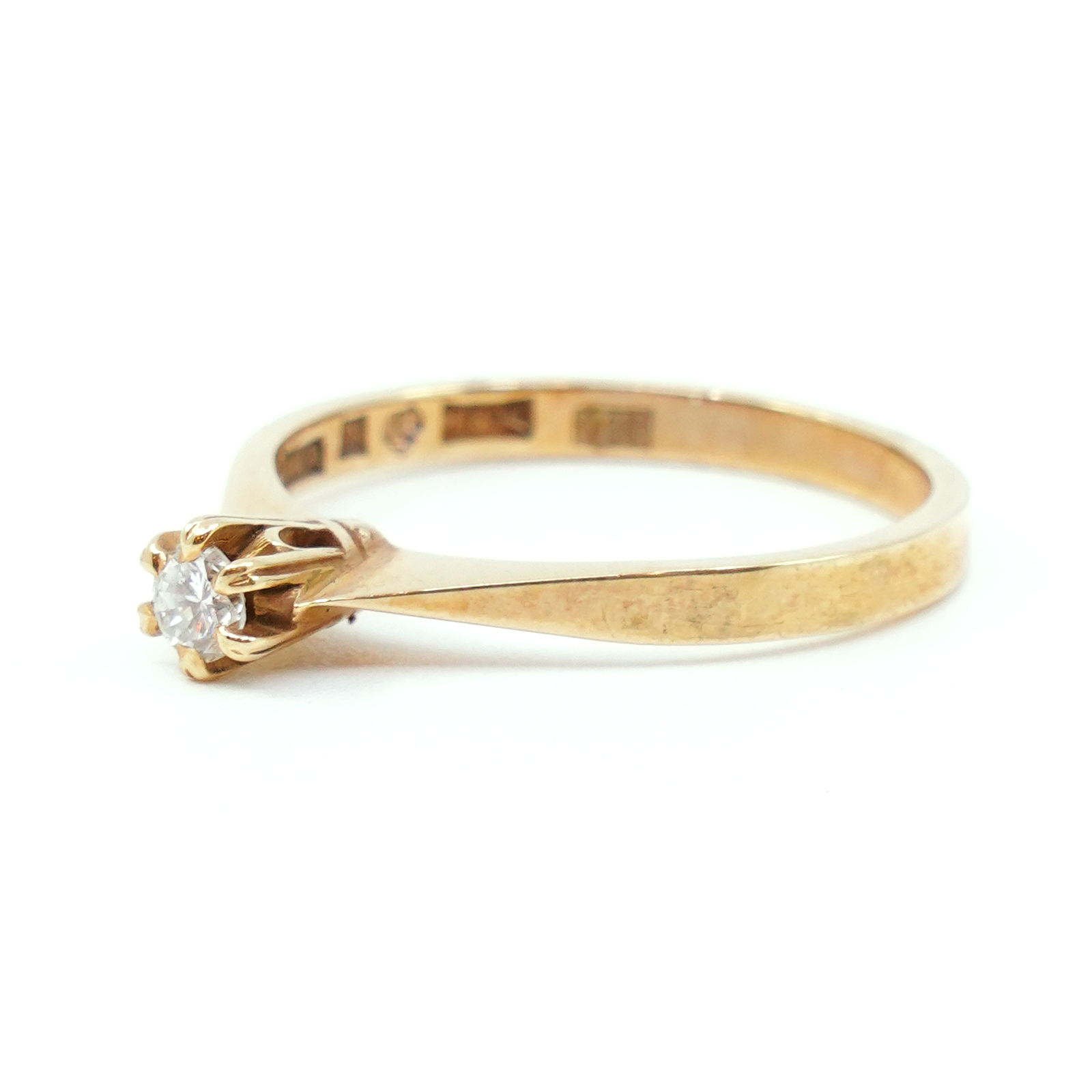 Ring Guld 18K med diamant