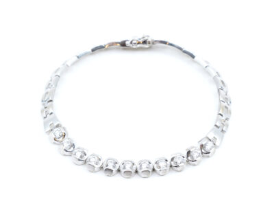 Armband Vitguld 18K med diamanter 11xca0,10ct