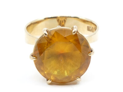 Ring Guld 18K 6,0g Ø17,75 med sten