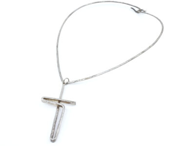 Halsring med integrerat hänge Silver Design Rodolfo Maggio S925 30,5g