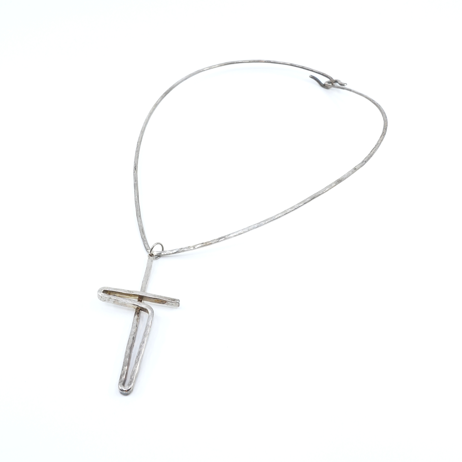 Halsring med integrerat hänge Silver Design Rodolfo Maggio S925 30,5g
