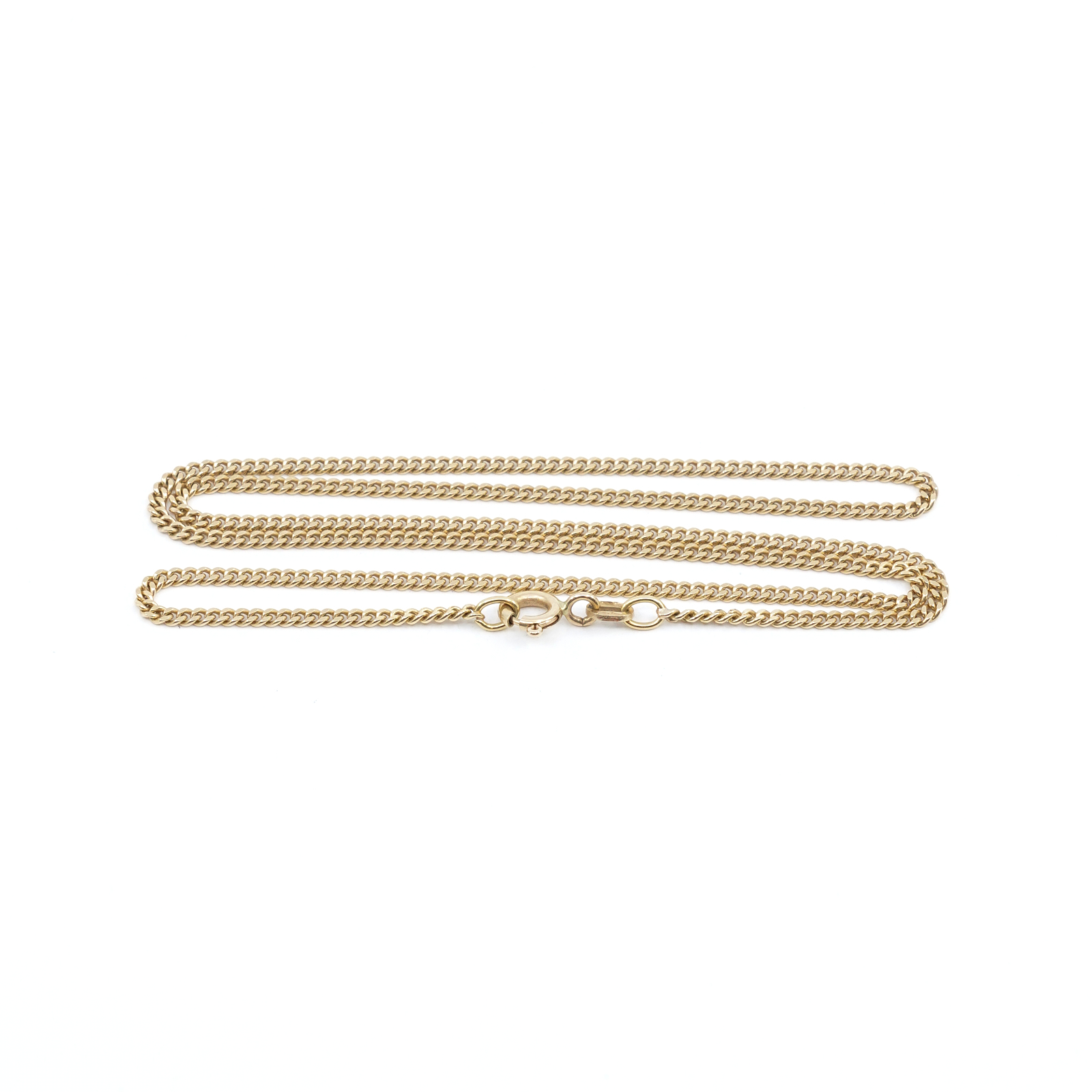 Halskedja Pansar Guld 18K 45,5cm