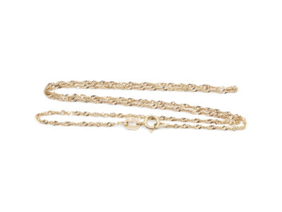 Halskedja Singapore Guld 18K 35cm