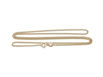 Halskedja Pansar Guld 18K 45,5cm