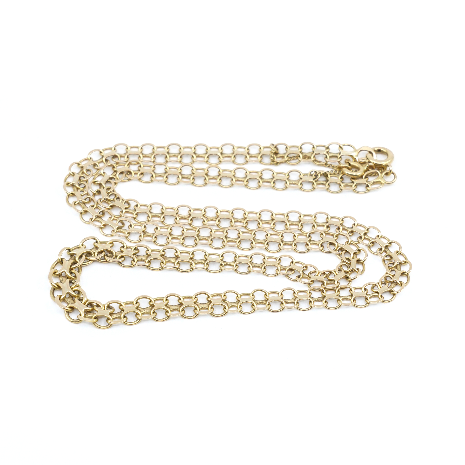 Halskedja X-länk Guld 18K 44cm