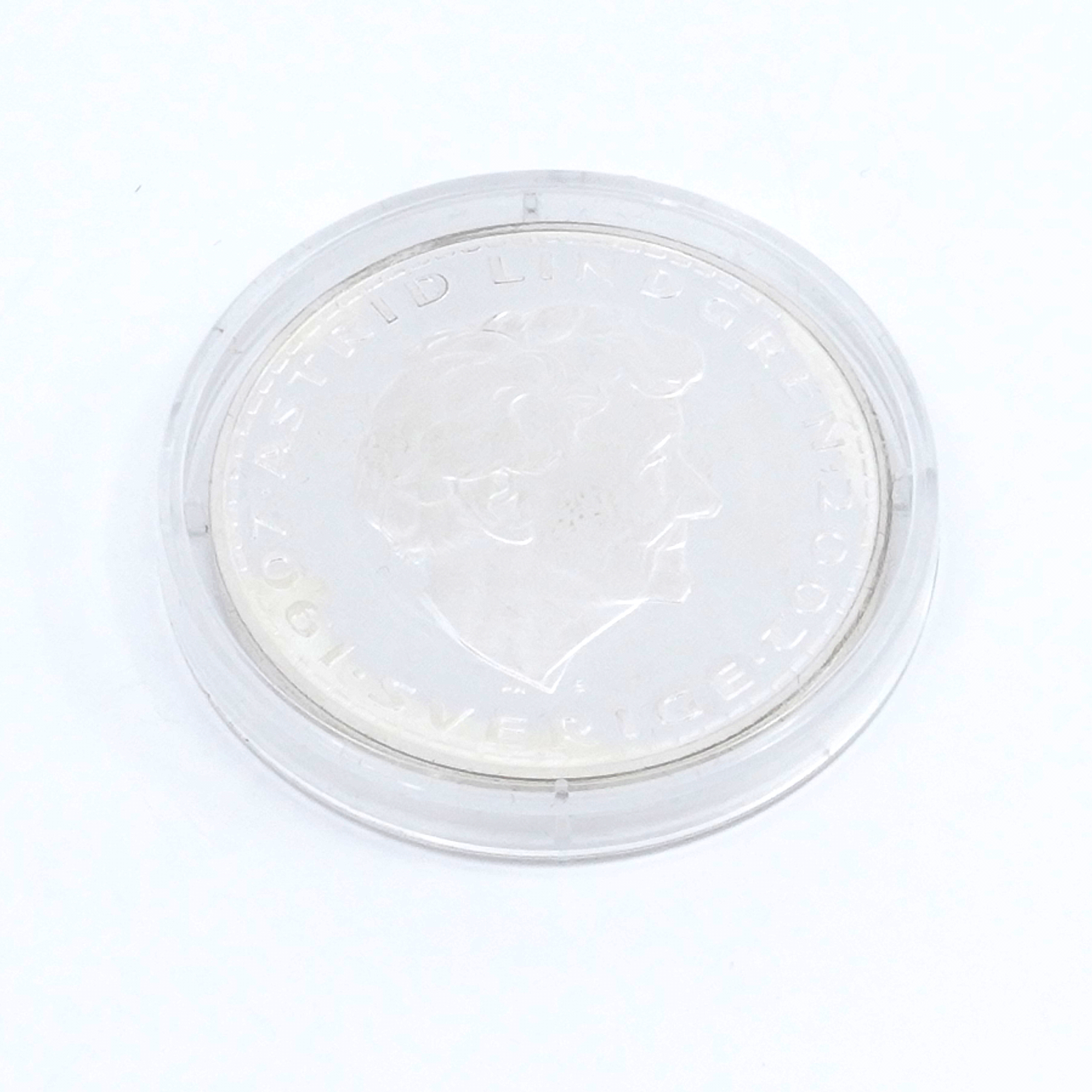 Minnesmynt Astrid Lindgren 1907-2002 Pippi Långstrump 1945 silver S925