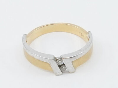 Ring Tvåfärgat Guld med Diamanter (2xca0,03ct)