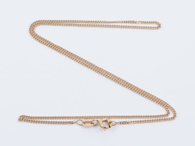 Halskedja Pansar 18K 2,1g Längd 36,2cm Bredd 1mm