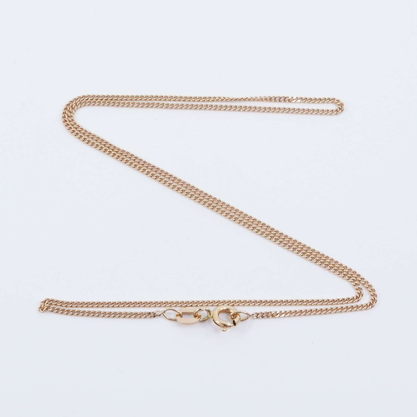 Halskedja Pansar 18K 2,1g Längd 36,2cm Bredd 1mm