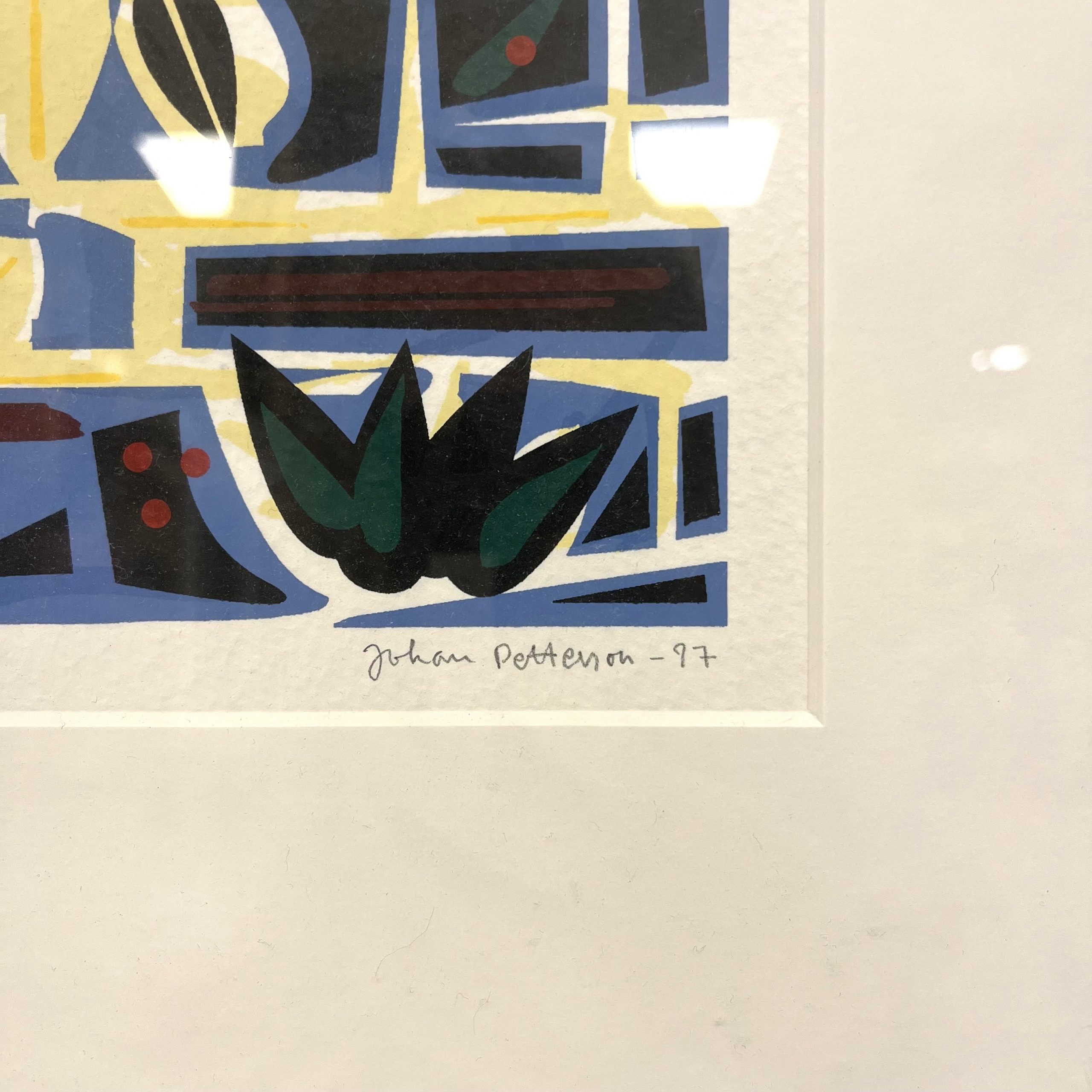 Färglitografier 2st ''Näckrosor'' Johan Petterson (Sverige, f. 1957) Signerade, Daterade & Numererade