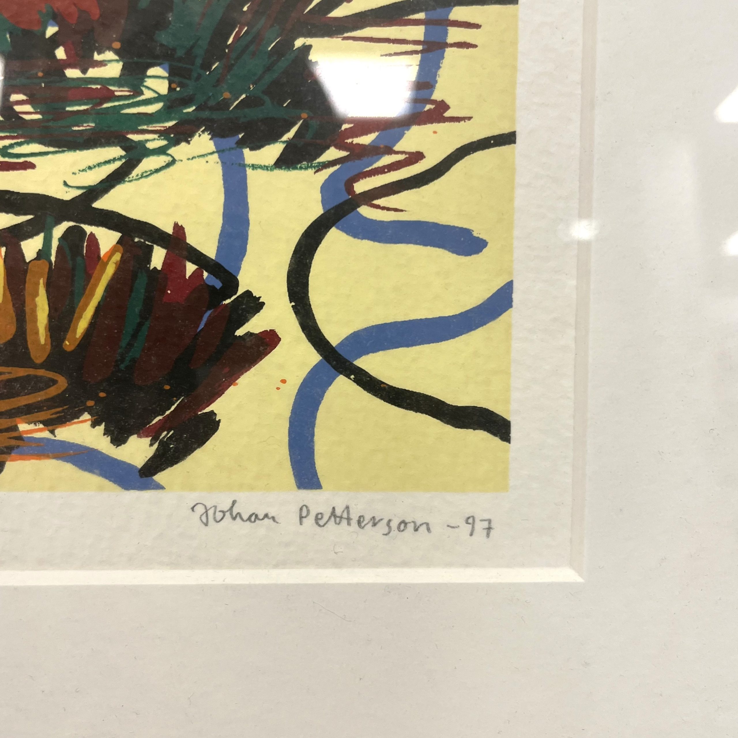 Färglitografier 2st ''Näckrosor'' Johan Petterson (Sverige, f. 1957) Signerade, Daterade & Numererade